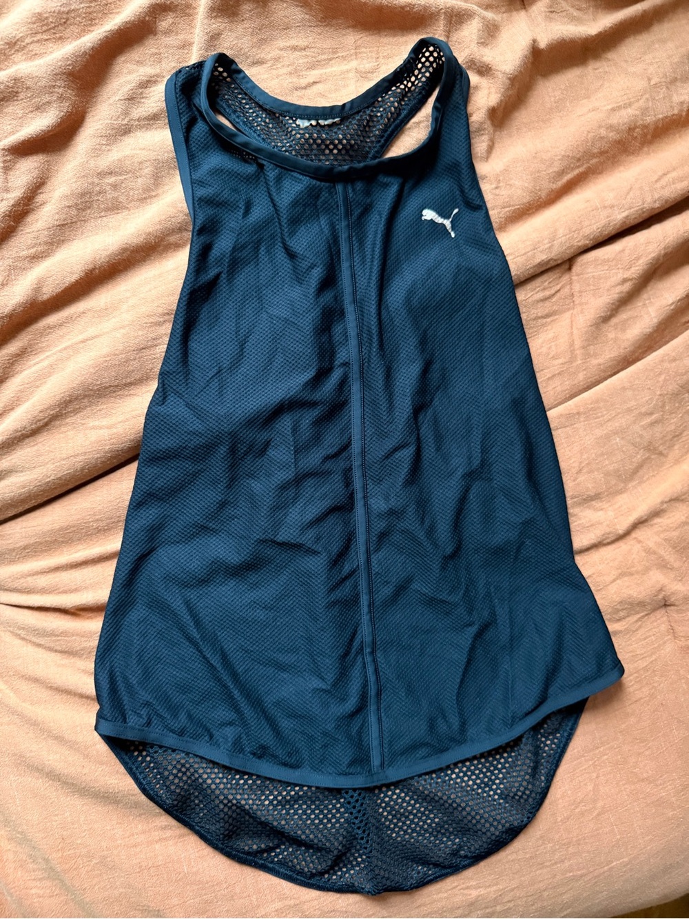 Puma black mesh back tank